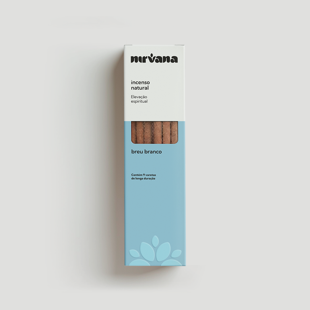 INCENSO NATURAL NIRVANA BREU BRANCO