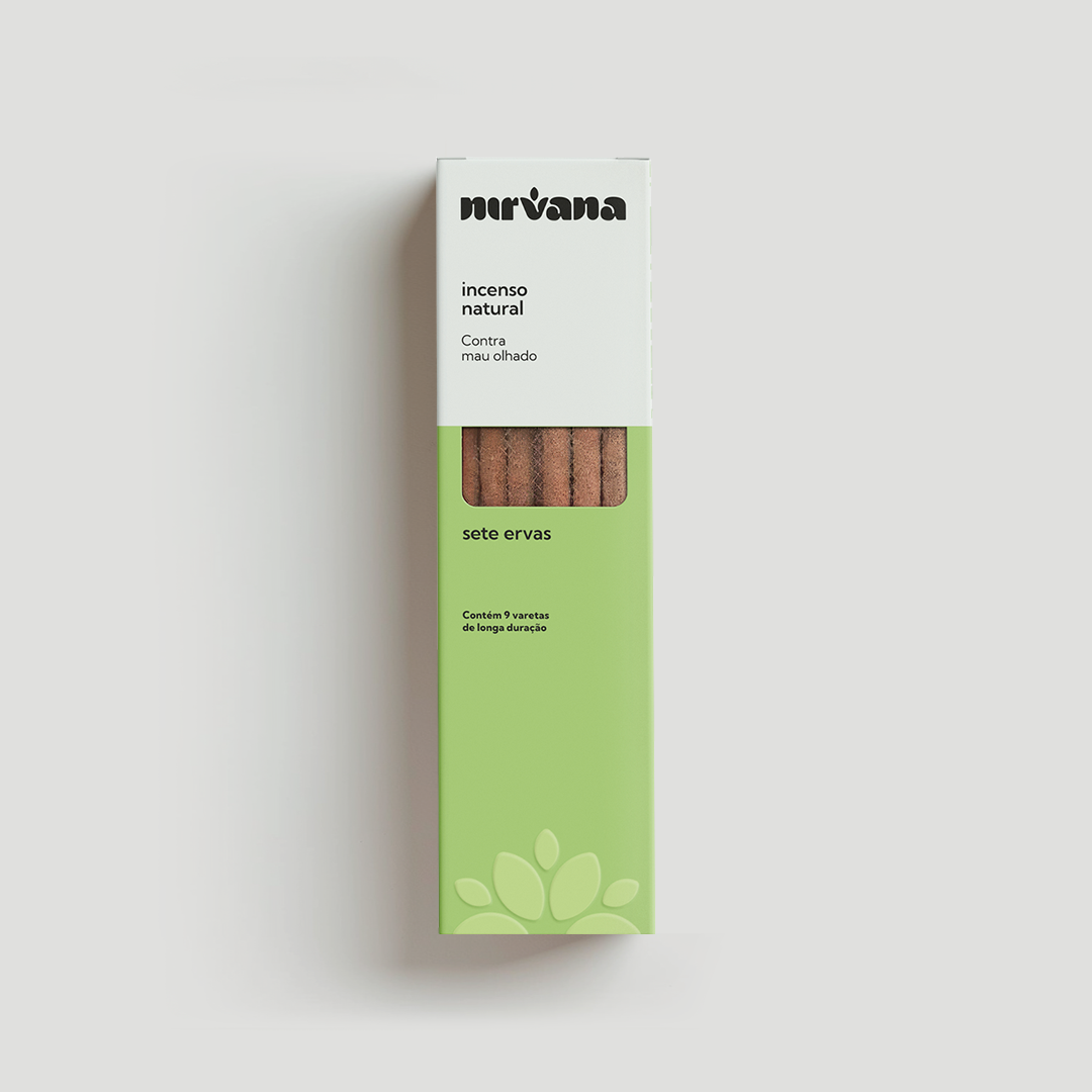 INCENSO NATURAL NIRVANA SETE ERVAS