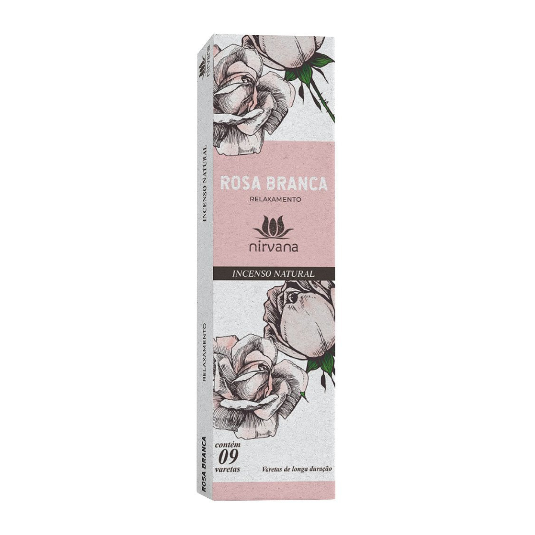 NIRVANA NATURAL WHITE ROSE INCENSE