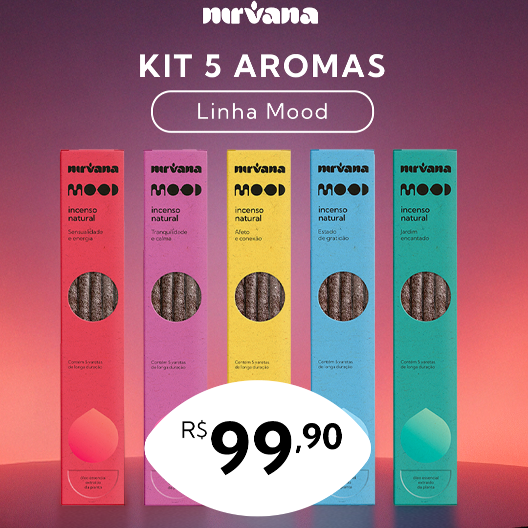 Kit Nirvana 5 Aromas Linha Mood