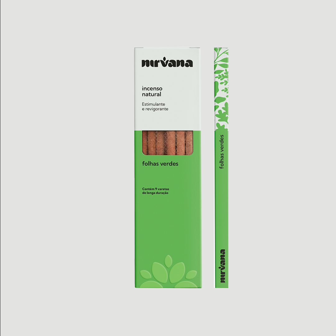 INCENSO NATURAL NIRVANA FOLHAS VERDES