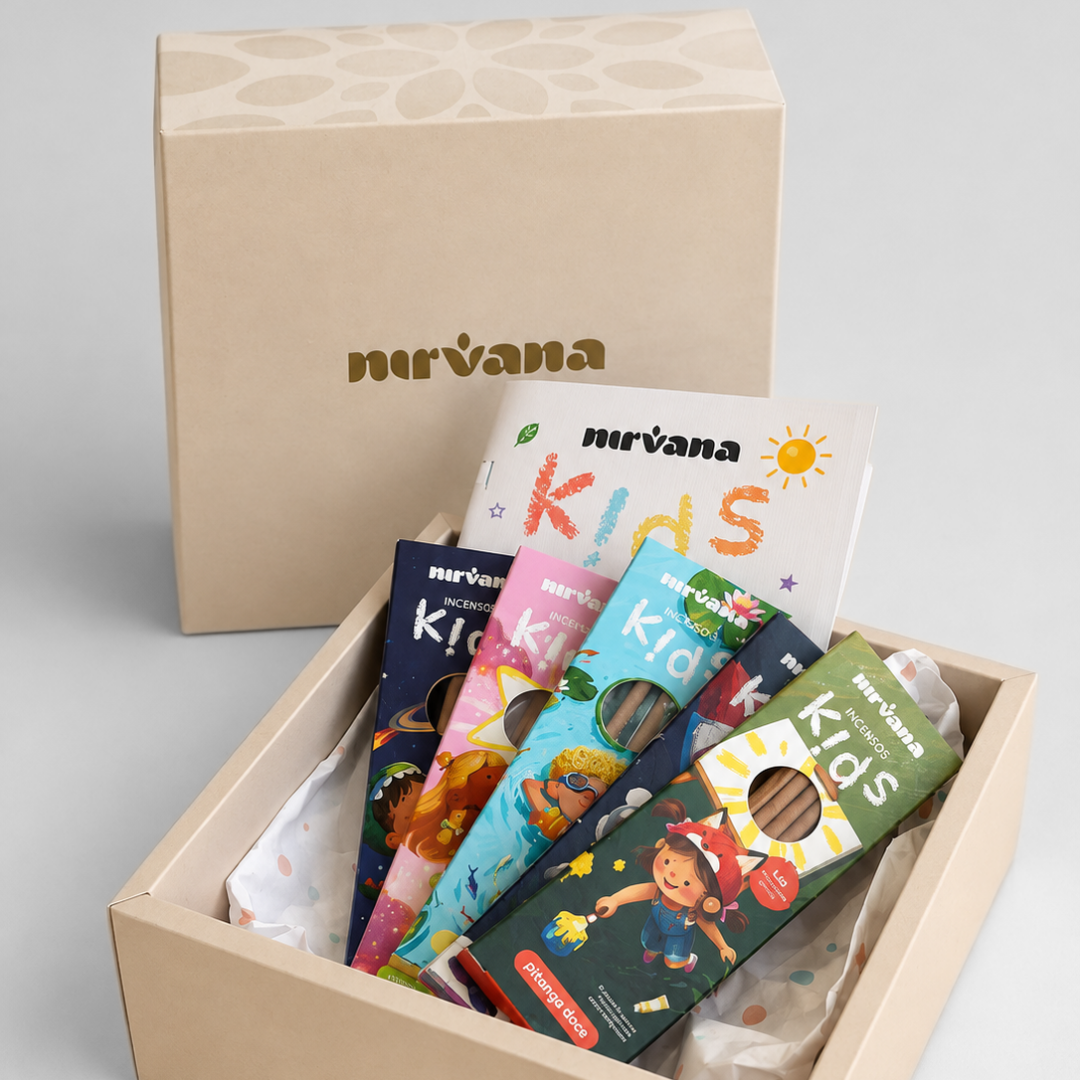 Kit Os 5 Mundos Nirvana Kids + caderno de colorir