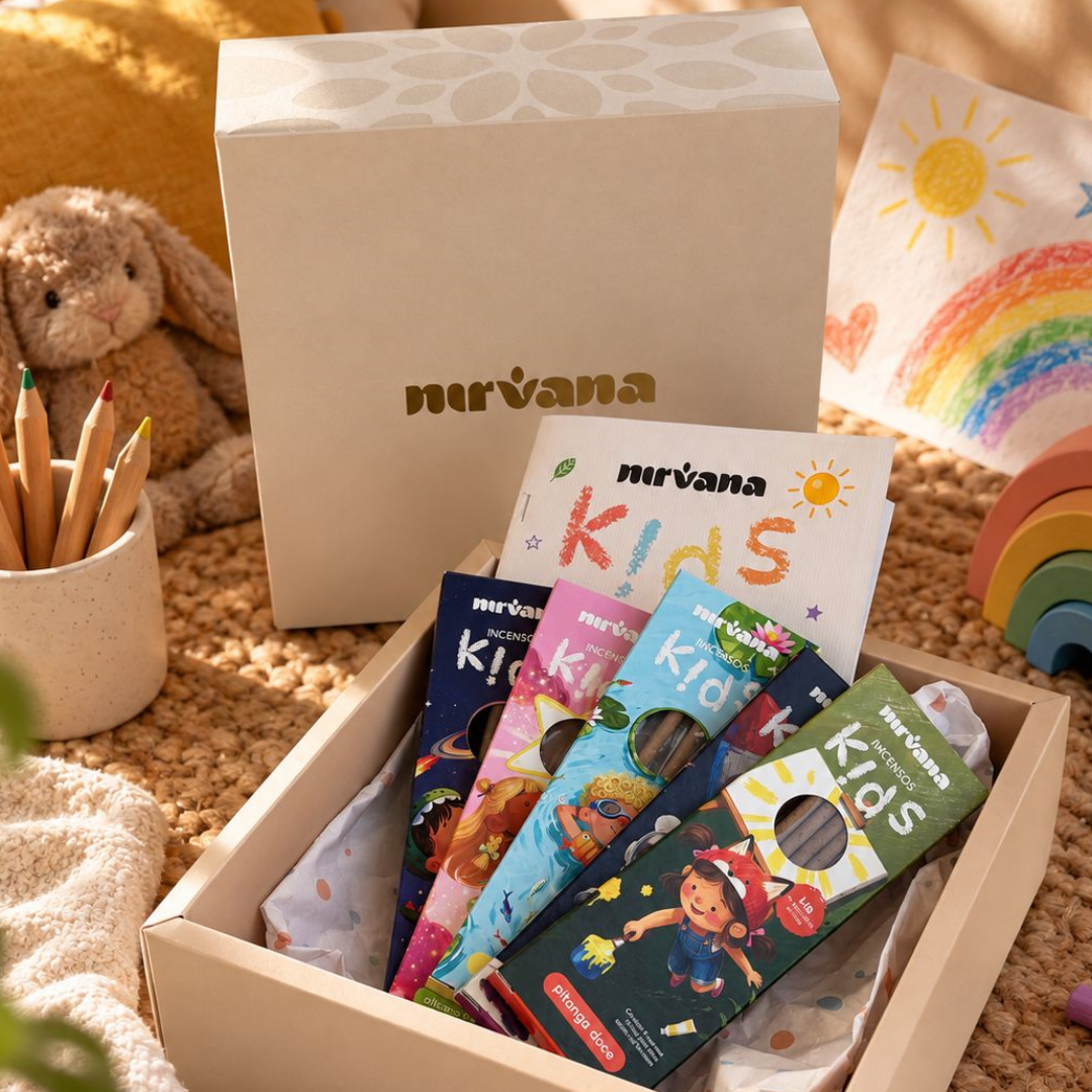 Kit Os 5 Mundos Nirvana Kids + caderno de colorir
