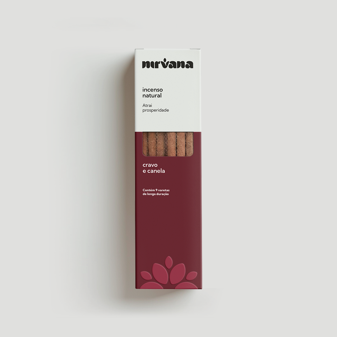INCENSO NATURAL NIRVANA CRAVO E CANELA