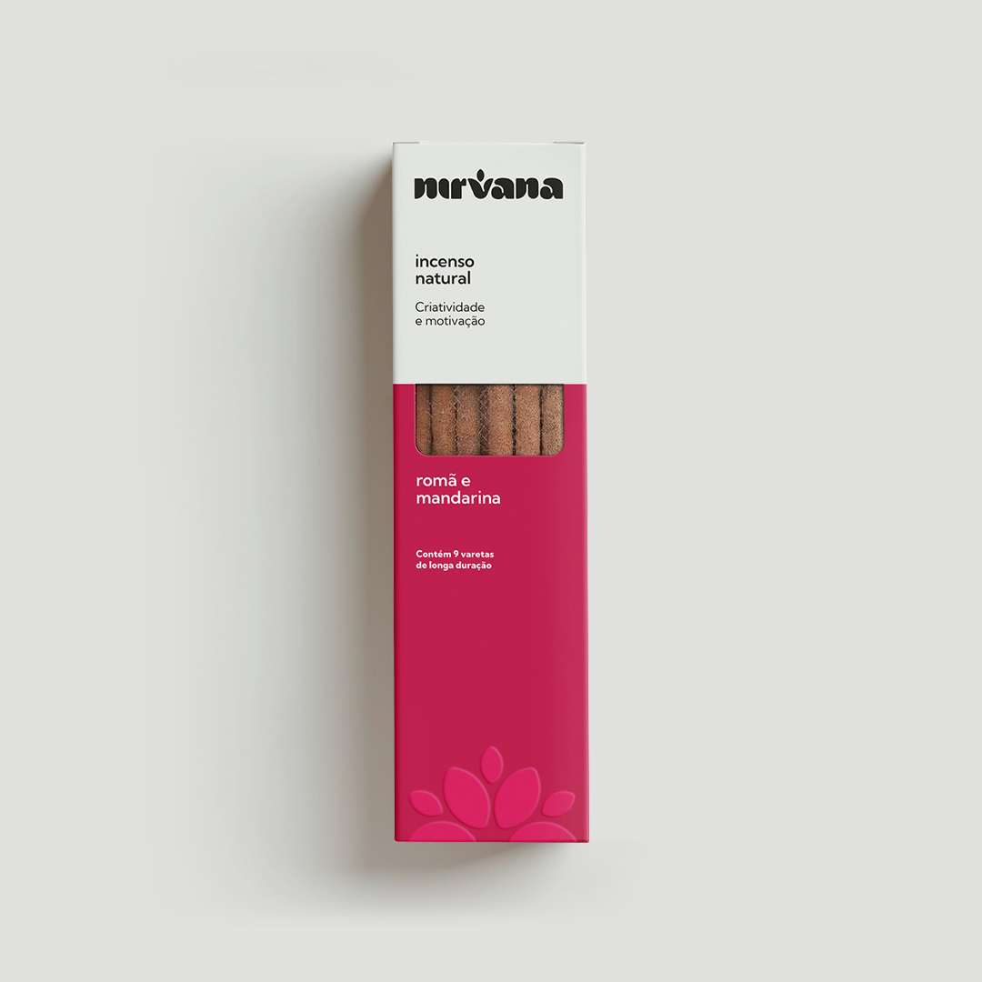 INCENSO NATURAL NIRVANA ROMÃ E MANDARINA