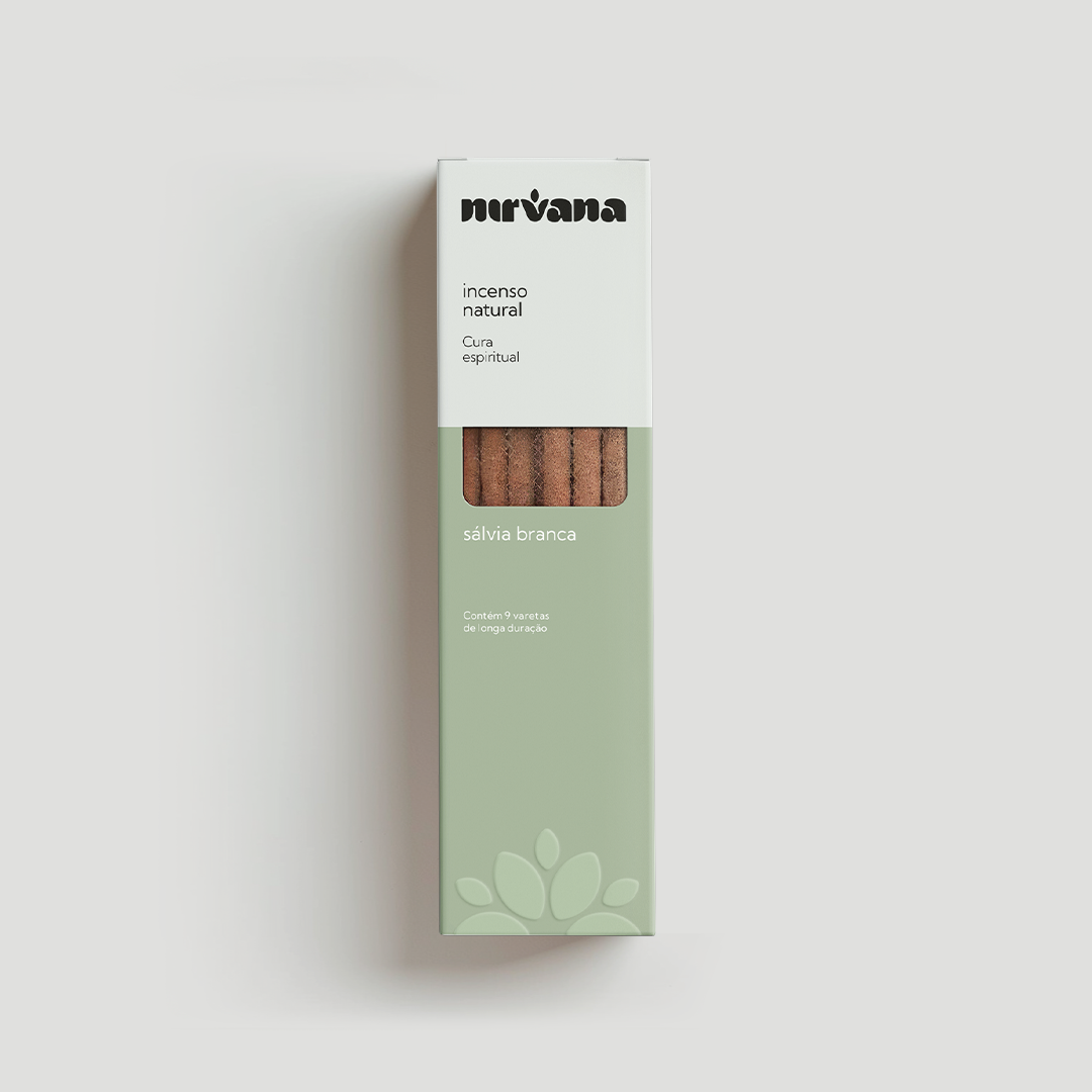 INCENSO NATURAL NIRVANA SÁLVIA BRANCA
